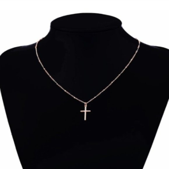 LiveChicStyle Jewelry - Gold Cross Necklace